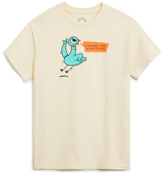 Misc. Mo Willems's the Pigeon: I Know Everything Unisex T-Shirt XXX-Large Book