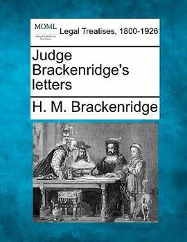 Paperback Judge Brackenridge's Letters Book