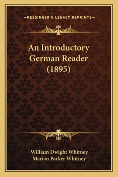 Paperback An Introductory German Reader (1895) Book