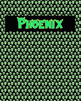 Paperback 120 Page Handwriting Practice Book with Green Alien Cover Phoenix: Primary Grades Handwriting Book