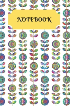 Paperback Notebook: A Notebook to write your every day activities, thoughts and goals. - Floral design with White background Book