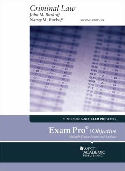 Paperback Exam Pro on Criminal Law (Objective) (Exam Pro Series) Book