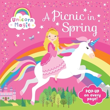Hardcover Unicorn Magic a Picnic in Spring: Pop-Up Book