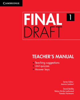 Paperback Final Draft Level 1 Teacher's Manual Book