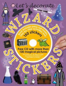 Paperback Let's Decorate Wizard Stickers [With CDROM and Stickers] Book