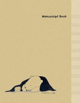 Paperback Manuscript Paper: Cat & Bear - Minimal Design Music Manuscript Book - Large (8.5 x 11 inches) - 10 Staves, 100 Pages (manuscript noteboo Book