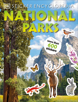 Paperback Sticker Encyclopedia National Parks Book