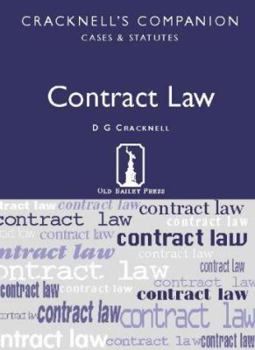 Paperback Contract Law: Cracknell's Companion (Cracknell's Companion Cases and Statutes) Book