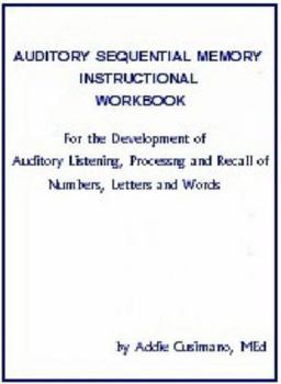Paperback Auditory Sequential Memory Instructional Workbook Book