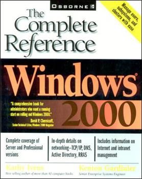 Paperback Windows 2000: The Complete Reference Book