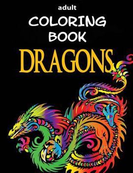 Paperback Adult Coloring Book - Dragons Book