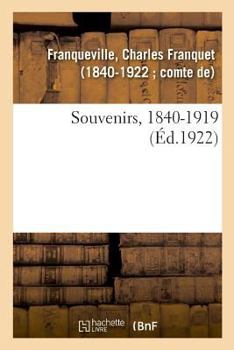 Paperback Souvenirs, 1840-1919 [French] Book