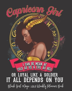Black Girl Magic 2020 Weekly Planner Book: HBCU Graduation Educated Black Queen Afro | 2020 Calendar | Goals | Gratitude | African American | 8 x 10" ... | Contacts | Black Queen | Melanin | Gift