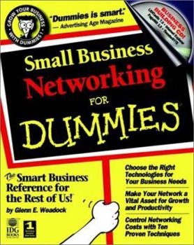Paperback Small Business Networking for Dummies [With Includes Trial Versions of PageMill, LANtastic...] Book