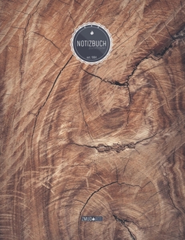ZMUDACE Notizbuch Punktraster: in DIN A4 Softcover ZP091 Holzstamm 156 leere gepunktete Seiten mit pers�nlichem Register + Seitenzahlen Zeichenbuch, Skizzenbuch, Dot Grid Notebook, Malbuch, Notizheft 
