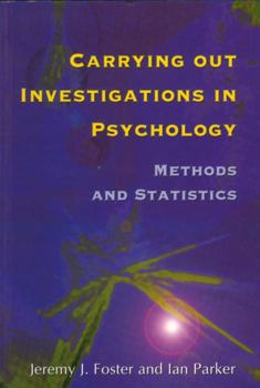Paperback Carrying Out Investigations in Psychology: Methods and Statistics Book