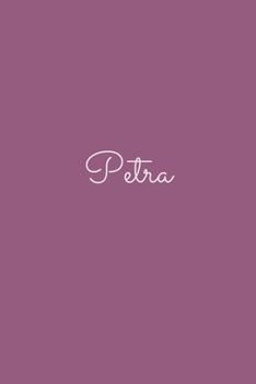 Petra: notebook with the name on the cover, elegant, discreet, official notebook for notes, dot grid notebook,