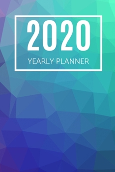 Paperback 2020 Planner: Gradient: Yearly Planner (6 x 9 inches, weekly spreads, 136 pages) Book