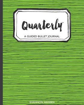 Paperback Quarterly Guided Bullet Journal Lime Tribal Book