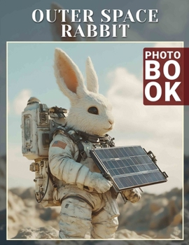 Paperback Outer Space Rabbit Photo Book: Explore 40 Stunning Images Of Space Rabbits For Enthusiasts And Dreamers Book