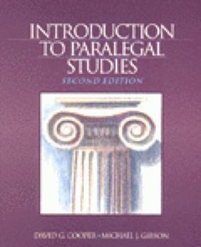Paperback Introduction to Paralegal Studies Book