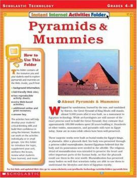 Paperback Instant Internet Activities Folder: Pyramids and Mummies Book