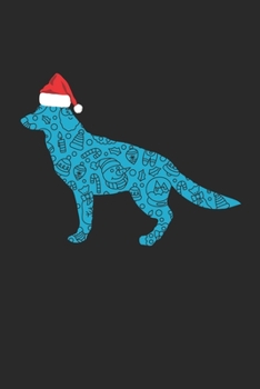 German Shepherd with Santa Hat Christmas Notebook - Christmas German Shepherd Journal - Christmas Gift for German Shepherd Lovers, Dog Owners And ... Diary, 110 page, Lined, 6x9 (15.2 x 22.9 cm)