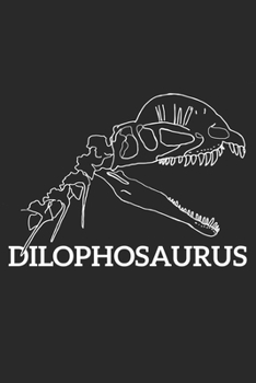 Paperback Eikland - Notes: Dinosaur fossil skeleton Dilophosaurus - Notebook 6x9 checkered Book