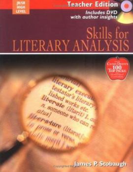 Paperback Skills for Literary Analysis: Encouraging Thoughtful Christians to Be World Changers [With DVD] Book