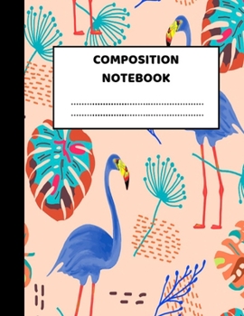 Paperback Composition Notebook: Pretty Wide Ruled Paper Notebook Journal - Wide Blank Lined Workbook for Teens Kids Students Girls for Home School Col Book