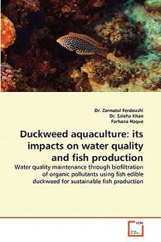 Paperback Duckweed Aquaculture: Its Impacts on Water Quality and Fish Production Book