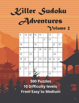 Paperback Killer Sudoku Volume 2: 500 Sum Sudoku Puzzles for adults (Easy to Medium) Book