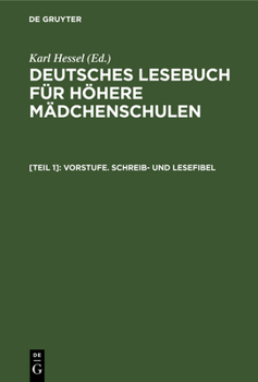 Hardcover Vorstufe. Schreib- Und Lesefibel [German] Book