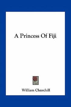 Paperback A Princess Of Fiji Book