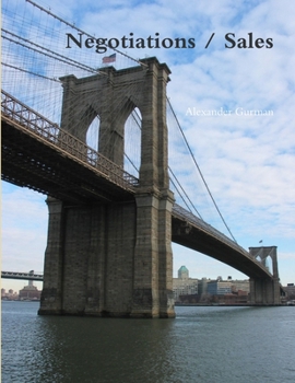 Paperback Negotiations / Sales with Alexander Gurman 2012 Book