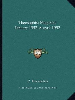 Paperback Theosophist Magazine January 1952-August 1952 Book