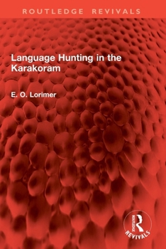 Paperback Language Hunting in the Karakoram Book