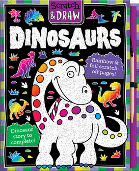 Hardcover Scratch and Draw Dinosaurs Book