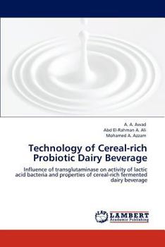 Paperback Technology of Cereal-rich Probiotic Dairy Beverage Book