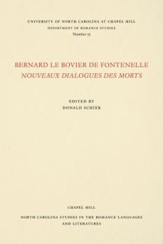 Paperback Bernard le Bovier de Fontenelle Nouveaux Dialogues des Morts [French] Book