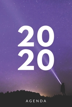 Agenda 2020: Agenda para todo el año 2020, semana vista, planificador mensual y semanal, tapa blanda, diseño cielo estrellado linterna (Spanish Edition)