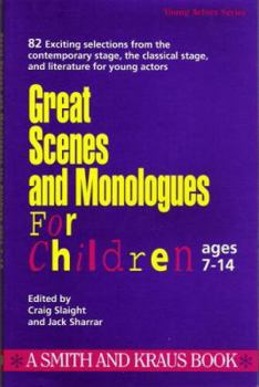 Paperback Great Scenes and Monologues for Children: Young Actors Series Book