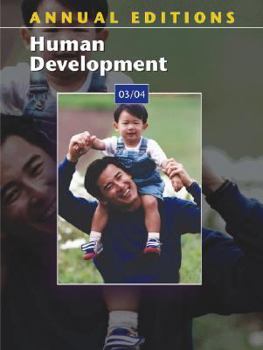 Paperback Annual Editions: Human Development 03/04 Book