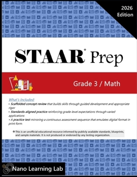 Paperback STAAR* Prep: Grade 3 / Math Book