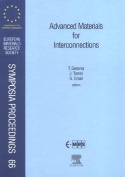 Hardcover Advanced Materials for Interconnections: Volume 66 Book