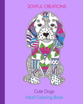 Paperback Cute Dogs: Adult Coloring Book (US Edition) Book