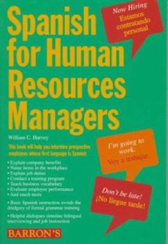 Paperback Spanish for Human Resources Managers Book