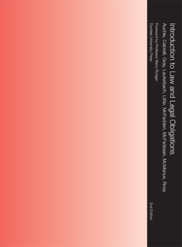 Paperback Introduction to Law and Legal Obligations Book