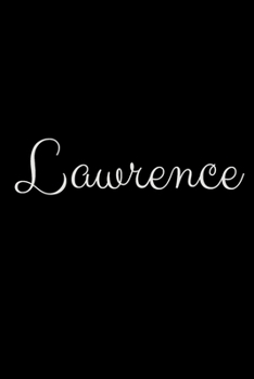 Paperback Lawrence: notebook with the name on the cover, elegant, discreet, official notebook for notes Book