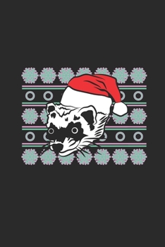 Paperback Ugly Christmas Ferret: Graph Paper Notebook (6" x 9" - 120 pages) Christmas Themed Notebook for Daily Journal, Diary, and Gift Book